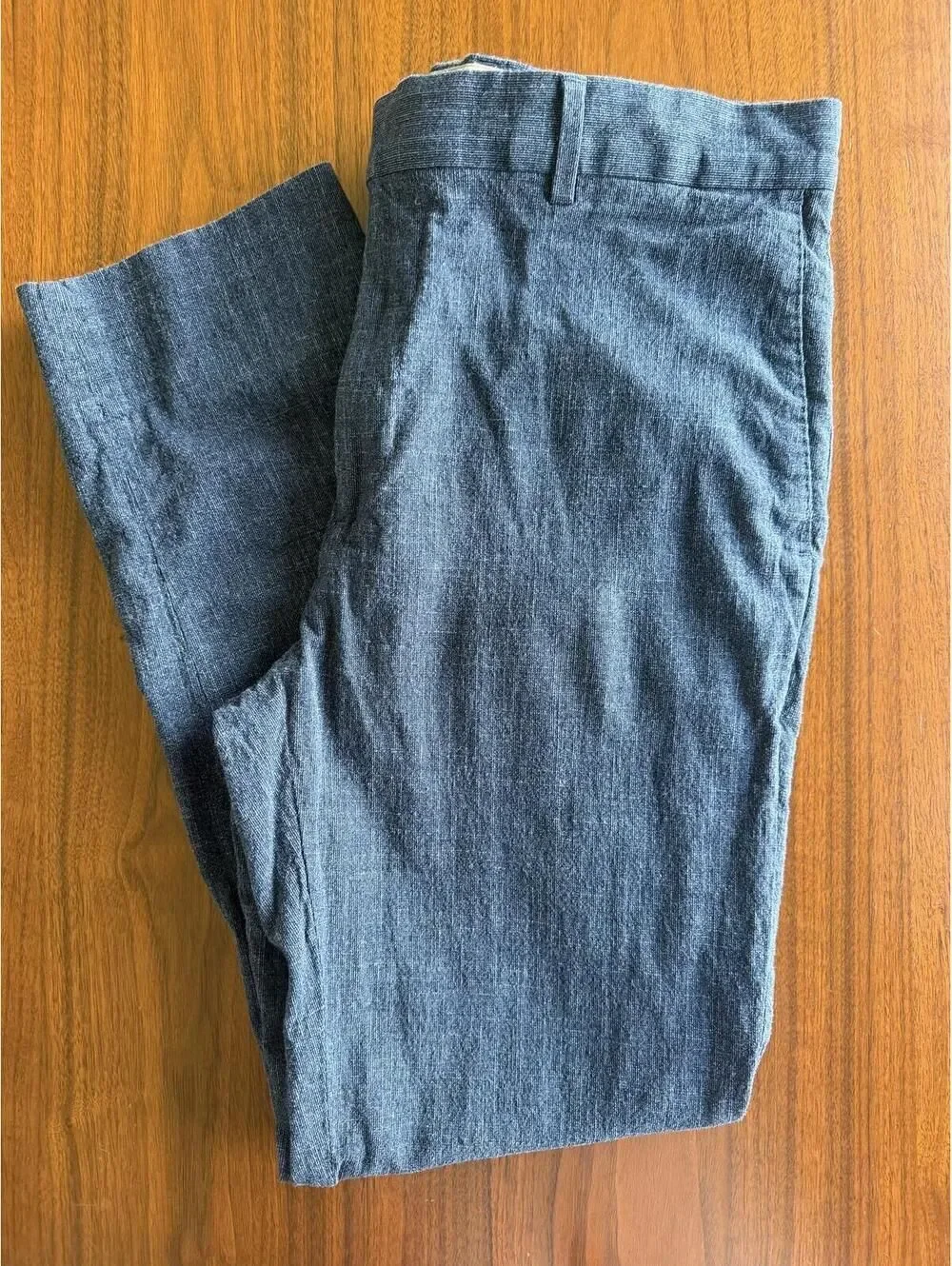 Banana Republic Men's Blue Textured Dress Pants - Size 33x30